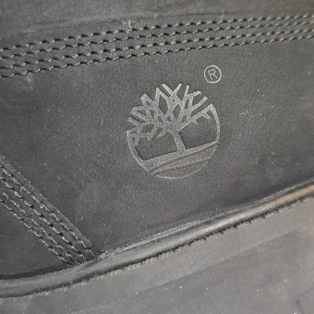 Timberland 6 Inch Premium Boots Mens 10.5M Black Nubuck Waterproof 10073